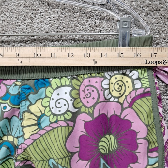 Wave Life Womens Floral Paisley Board Shorts Green Multi Color Size LG - Picture 6 of 10